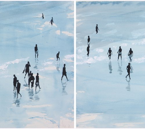 Sanxenxo diptych by Carlos Martín