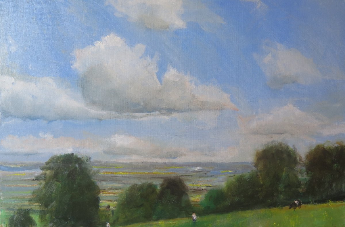 Yorkshire Wolds, June 2 By Malcolm Ludvigsen, 30 X 20, Artwork For Sale On Artfinder