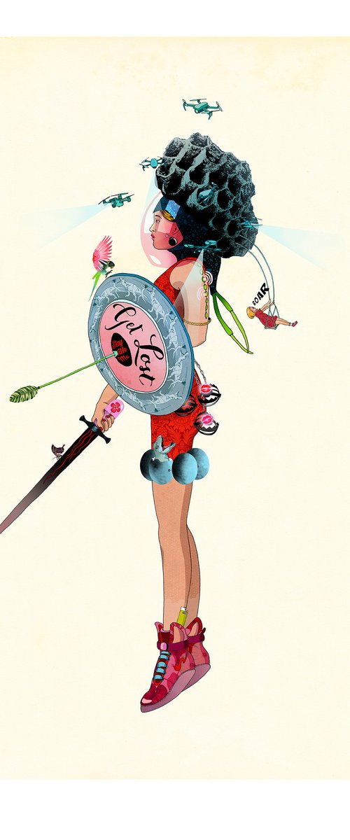 Inner Warrior I by Delphine Lebourgeois