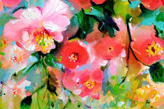 I've Dreamed 59 Pink and Red Camellias Field
