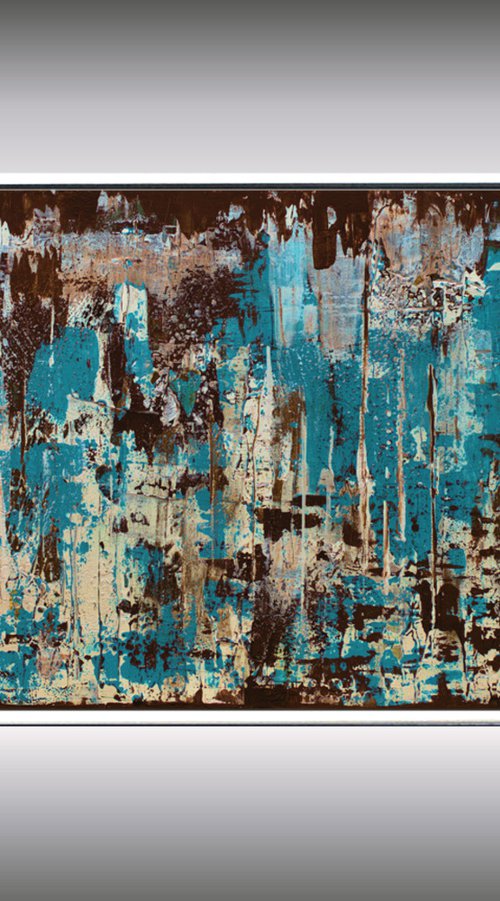 Abstrakte Weisheit - Abstract Art - Acrylic Painting - Canvas Art - Framed Painting - Abstract Painting - Industrial Art by Edelgard Schroer