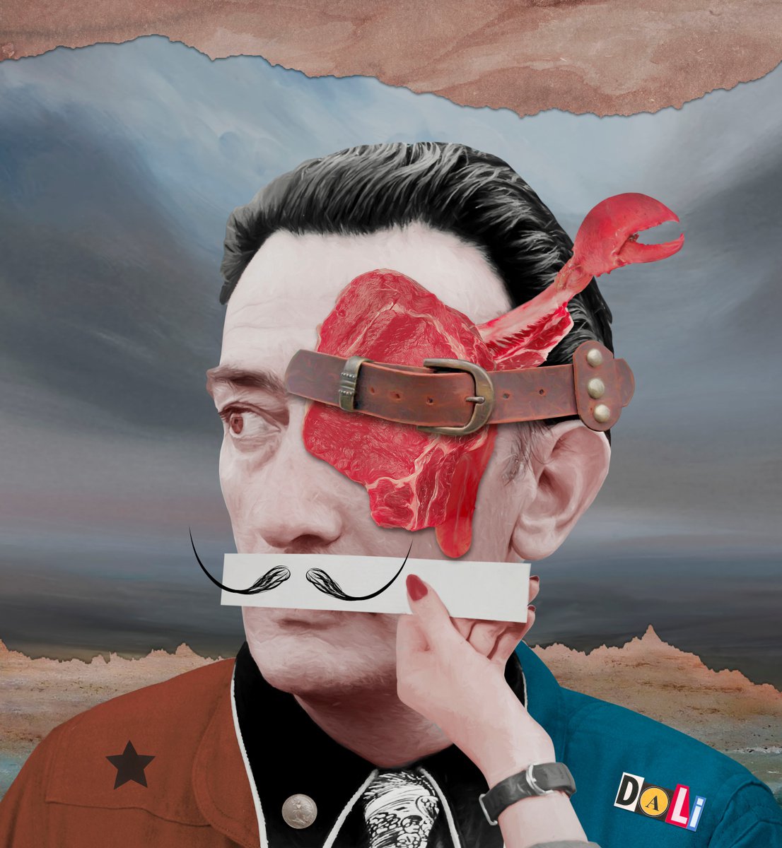 Portrait of Salvador Dali (No: 4) by Tan Tolga Demirci