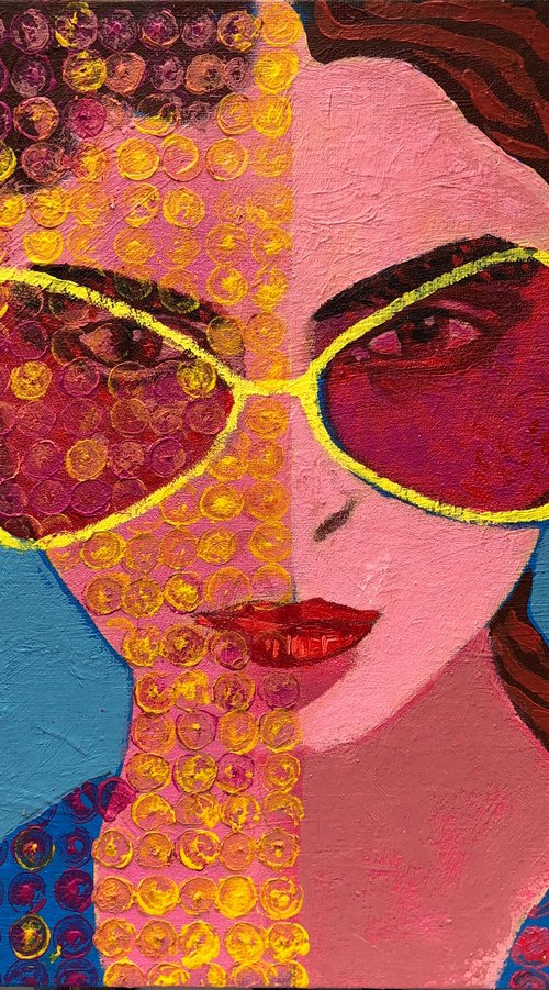 Girl with glasses by Ilshat Nayilovich