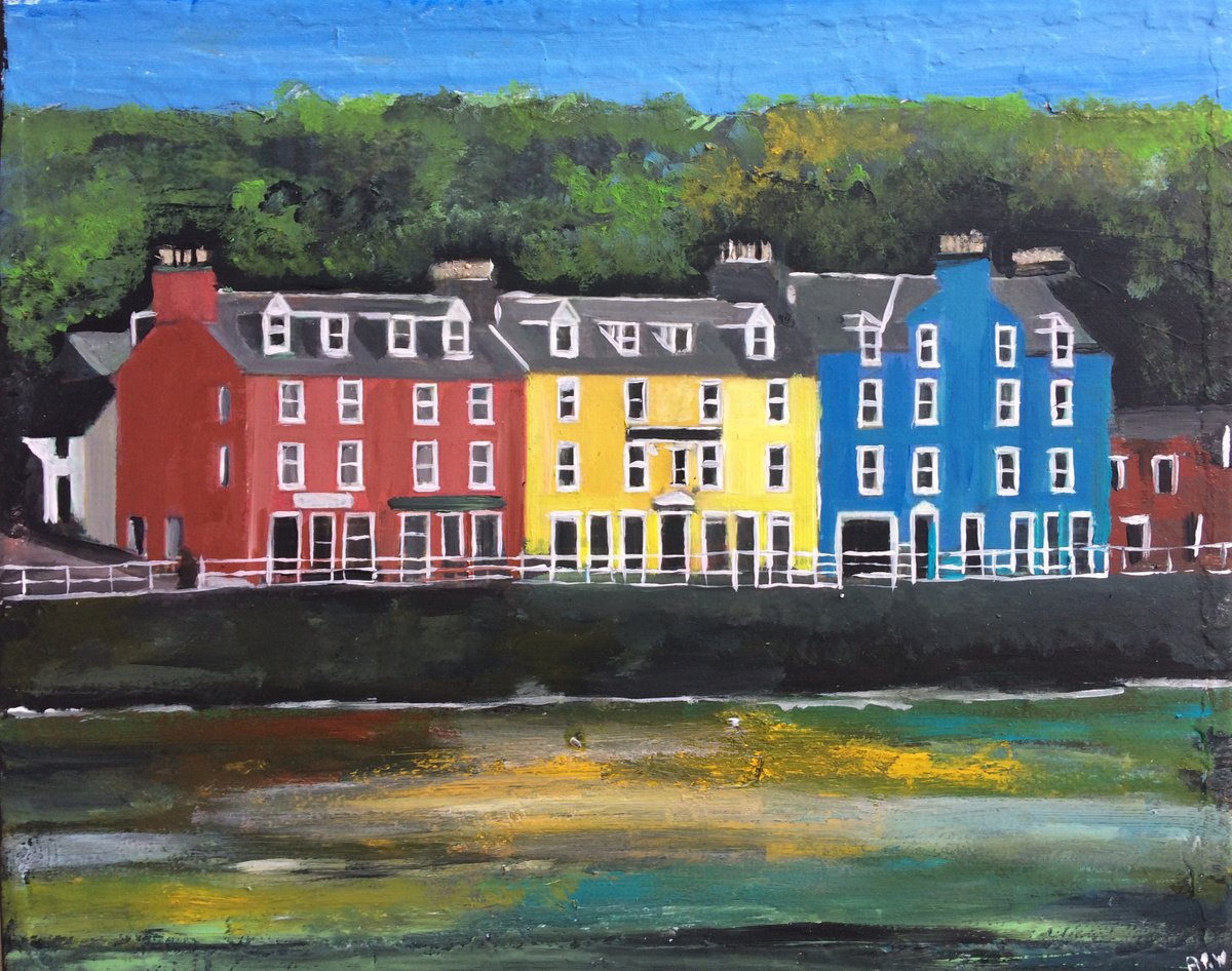 Colourful Houses, Tobermory by Andrew Reid Wildman