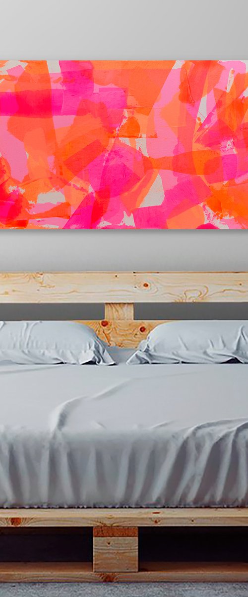 Perception Six 152 x 61cm acrylic on canvas by George Hall