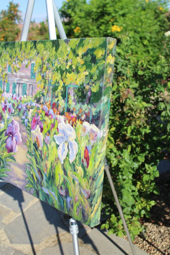 Monet's Home And Iris Garden At Giverny