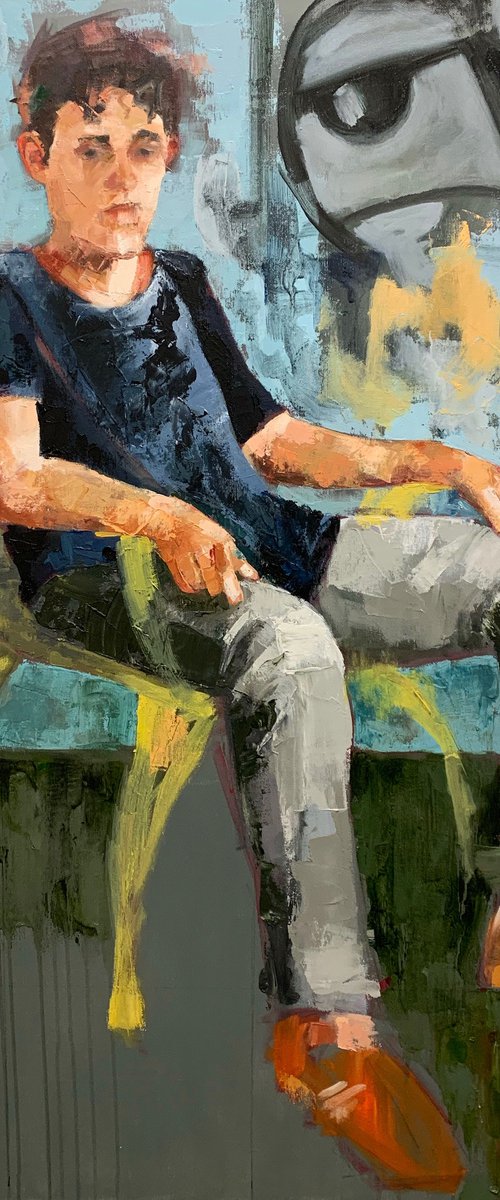 Yellow chair by Simon Blackley