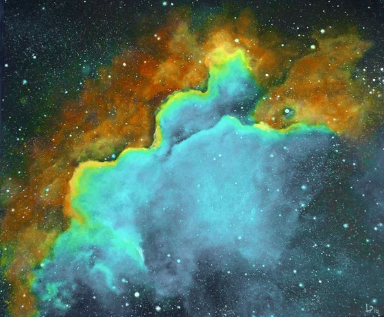'Wizard' - Space painting, nebula art