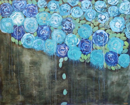Blue Roses by Kristine Soghomonyan
