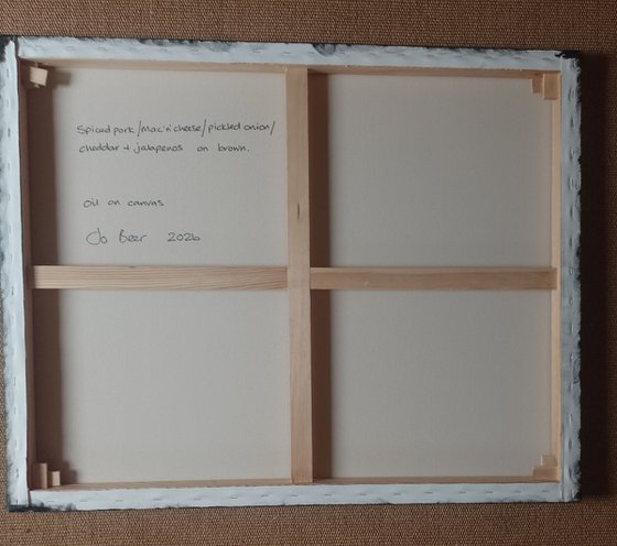 Loaded sandwich on brown