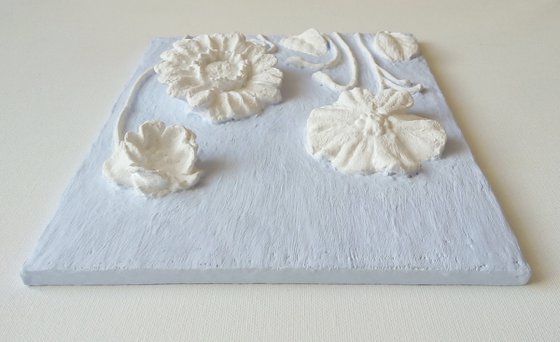 sculptural wall art "Meadow flowers"