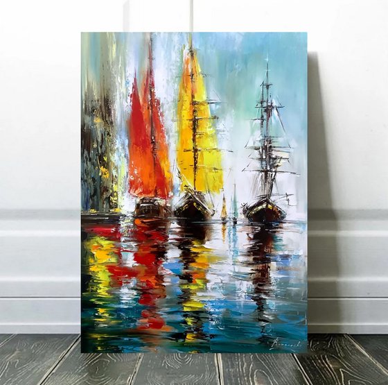 Under happy sails