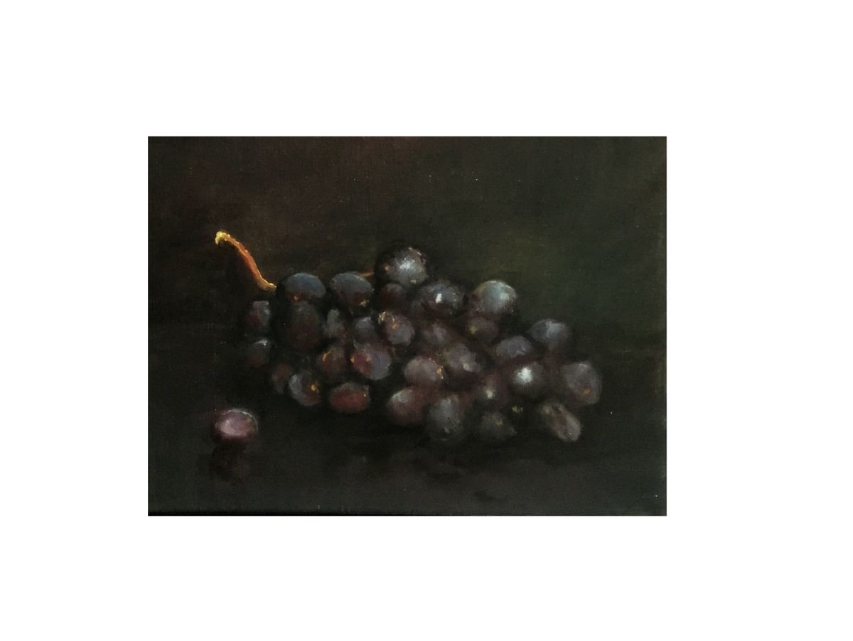 Still life study, Grapes by Heidi Irene Kainulainen