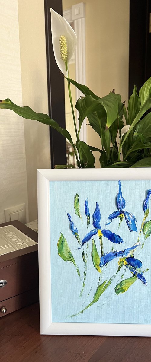IN THE MOMENT №3 - 3d mini flowers. Summer art. by Marina Skromova