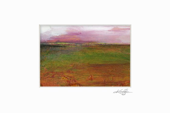Mystical Land Collection 8 - 3 Textural Landscape Seascape Paintings by Kathy Morton Stanion