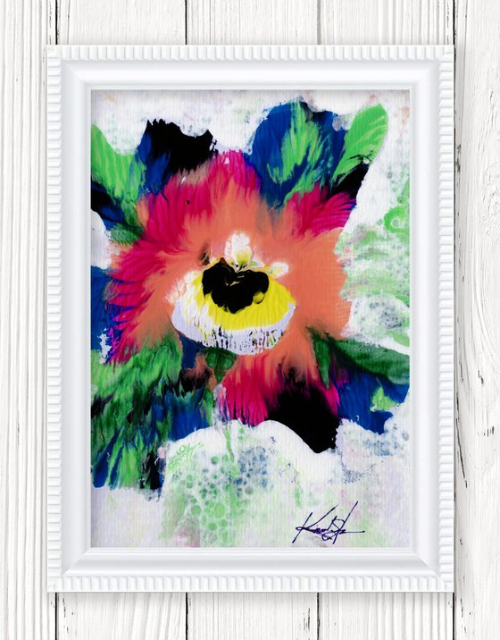 Blooming Magic 152 - Framed Floral Painting by Kathy Morton Stanion