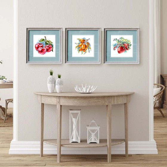 Triptych "Berries"