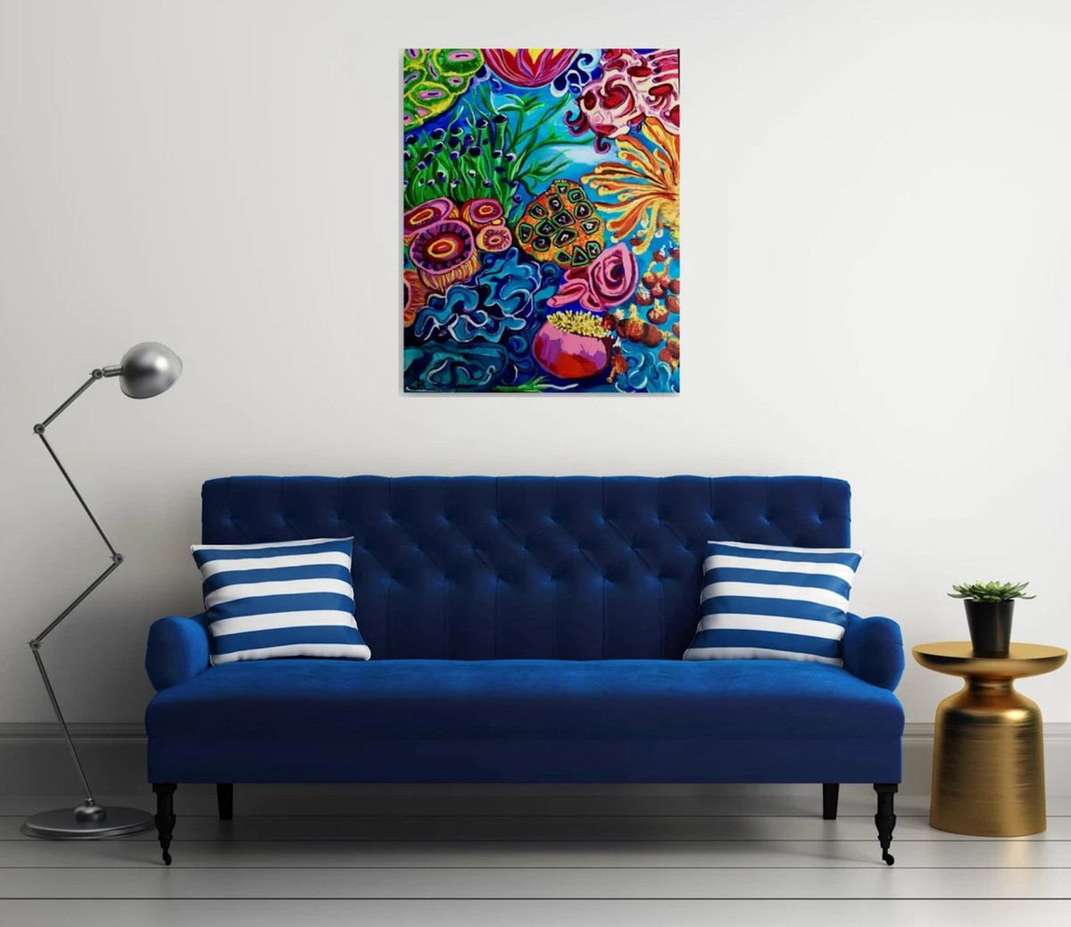 Abstract Oceanic Dreams #1 By Olga Koval, 32 X 40, Artwork For Sale On Artfinder