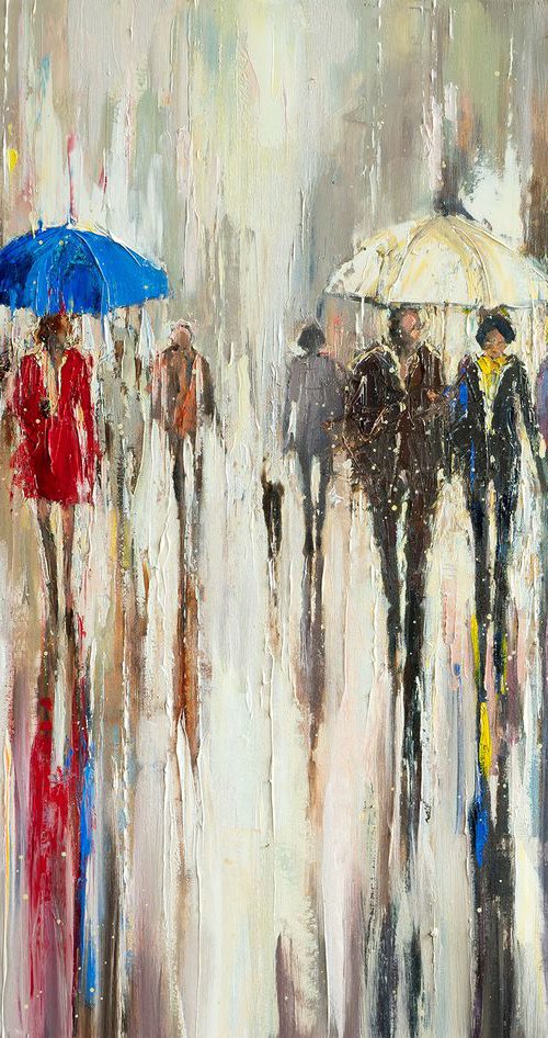 'Walking In Warm Light' by Ewa Czarniecka