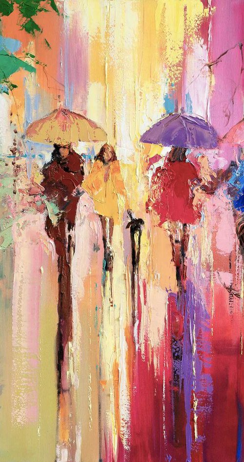 'RAINBOW SHOWER IN HYDE PARK' by Ewa Czarniecka