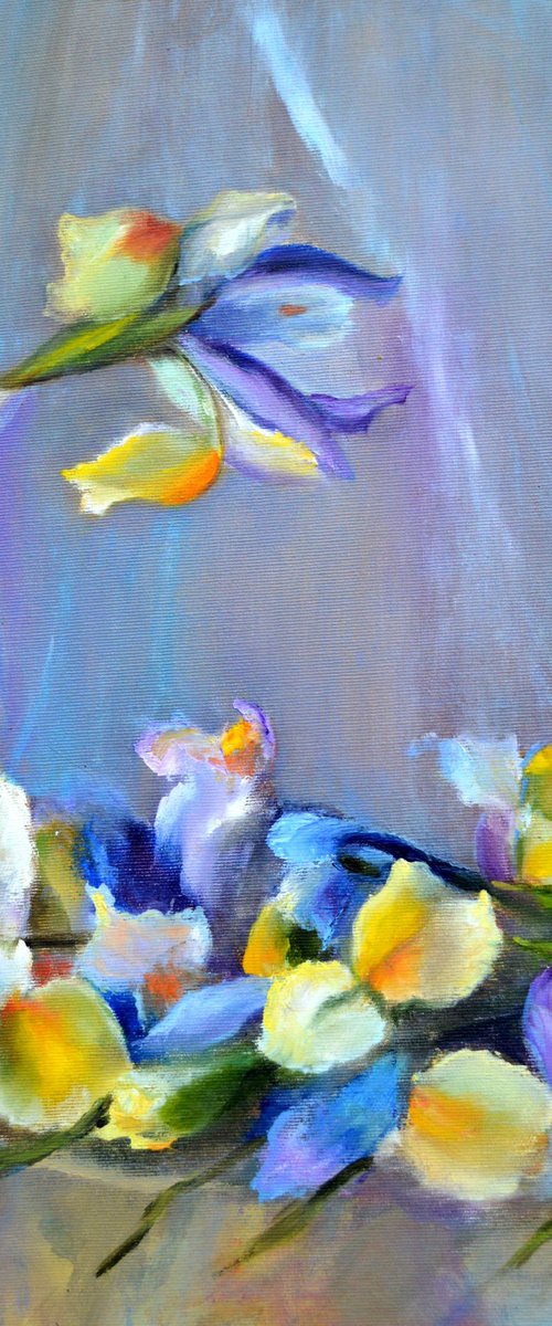 Bouquet of Irises by Elena Lukina