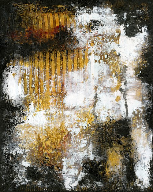 Observing the Situation 2 - Abstract Textured Painting  by Kathy Morton Stanion by Kathy Morton Stanion