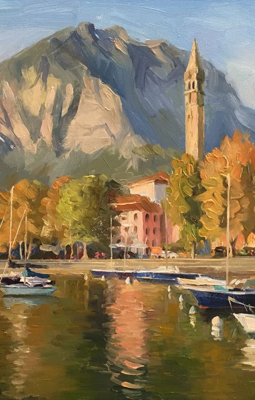 Italian Landscape - Lecco, Comer Lake by Ling Strube
