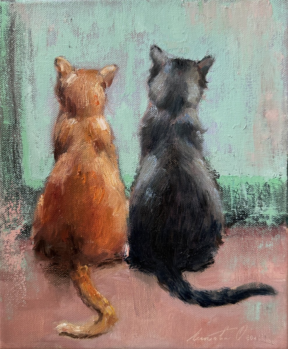 Photorealistic Oil Painting , Black And Red By Olha Laptieva, 10 X 12, Artwork For Sale On Artfinder