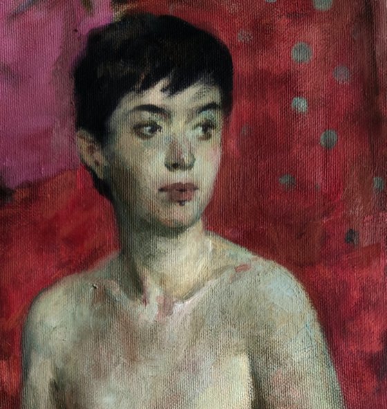 Nude with a white towel