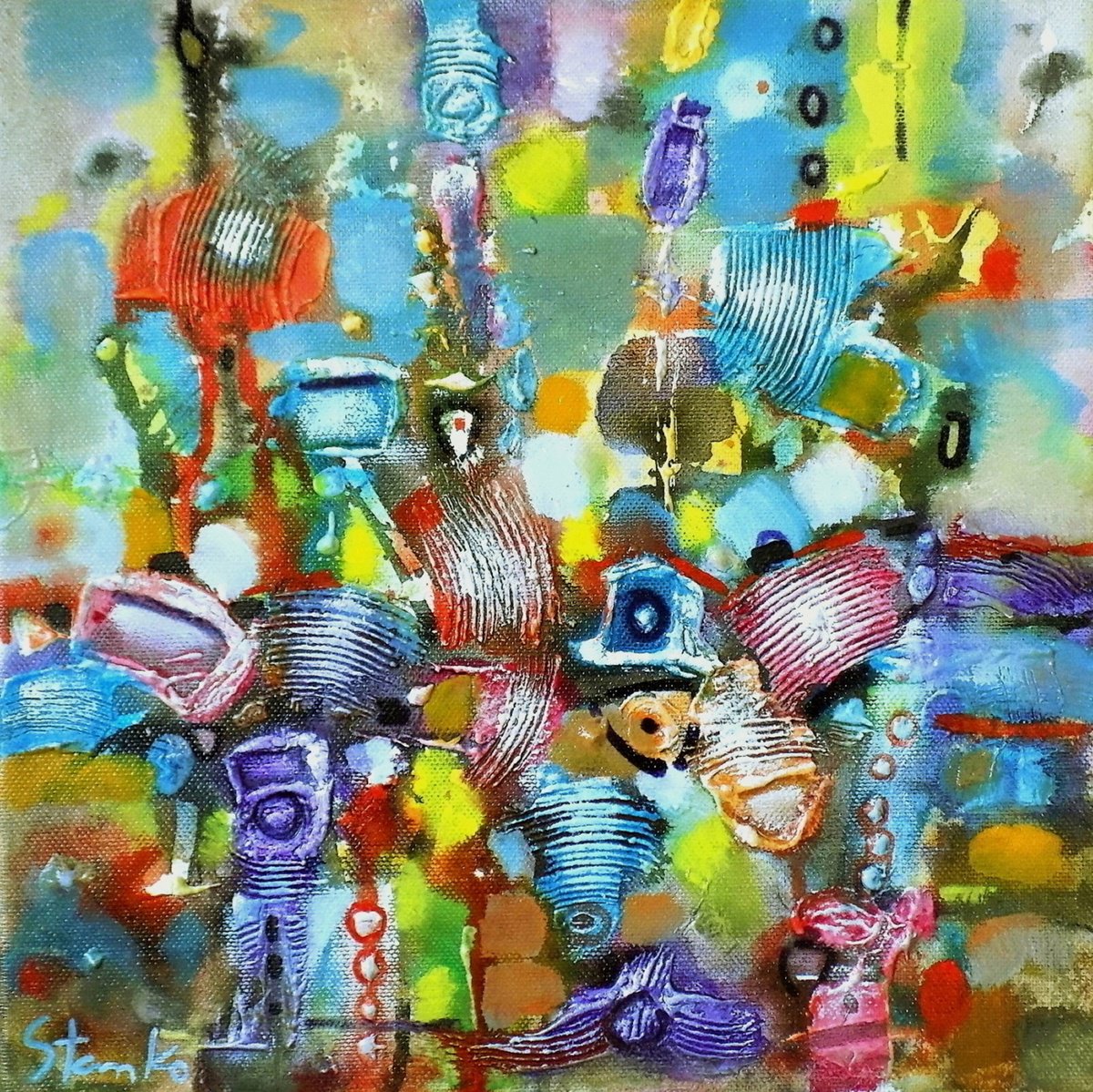  Abstract Landscape-Xvi By Stanislav Bojankov, 12 X 12, Artwork For Sale On Artfinder