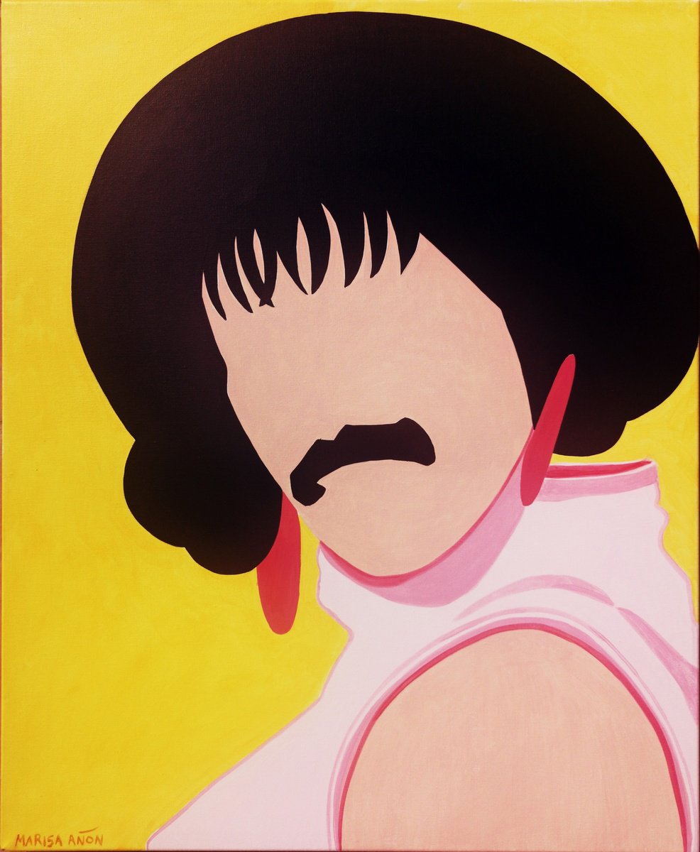 Urban And Pop Portrait Acrylic Painting By Marisa Anon, 29 X 36", Break Free Ii, Original Artwork