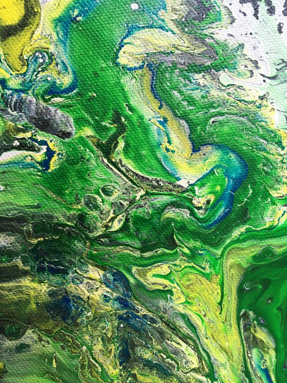 "Mother Earth Series" - SAVE OVER $100 + FREE WORLDWIDE SHIPPING - Original Triptych, Abstract PMS Acrylic Paintings Series