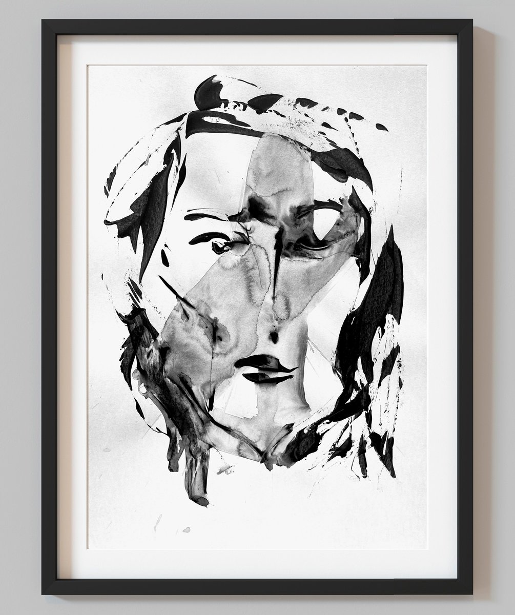 Portrait of Unknown Woman by Makarova Abstract Art