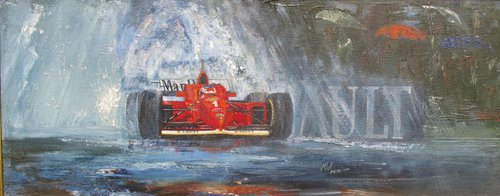 Michael Schumacher’s first F1 win in Spain by Mal Phillips
