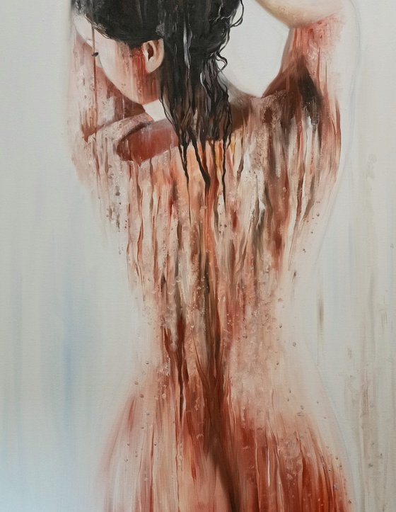 Acqua - nude - erotic - portrait - oil painting