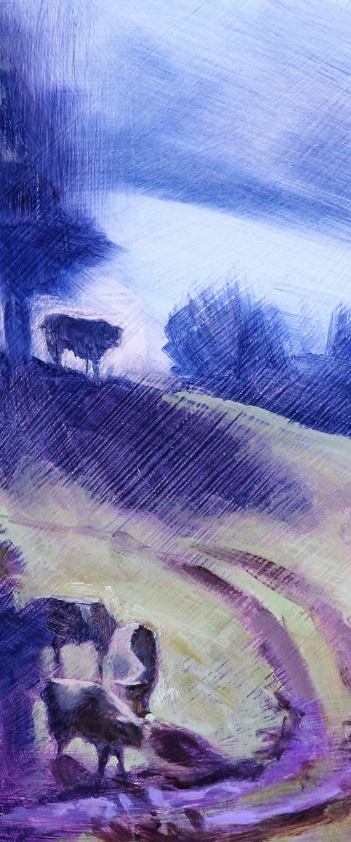 Muddy cowscape by Christine Basil