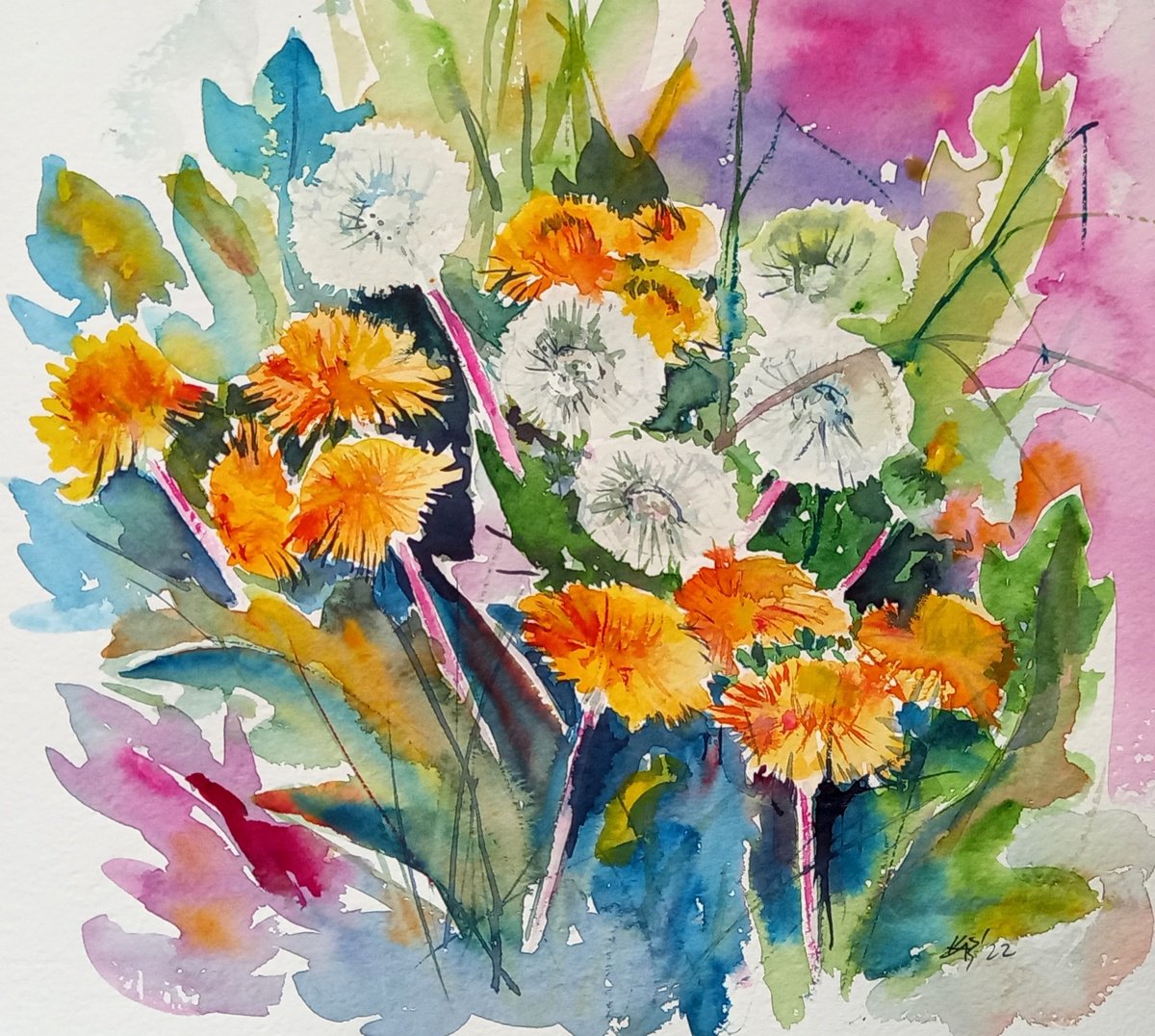 Beautiful dandelions /26 x 29 cm/ by Kovcs Anna Brigitta