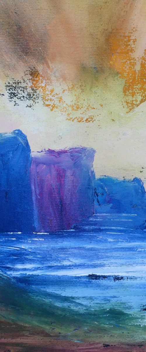 Colourful Seastack by oconnart