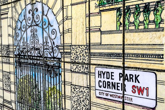 LONDON CLOSE-UP NO:5 HYDE PARK (Limited edition  1/150) 8"X12"