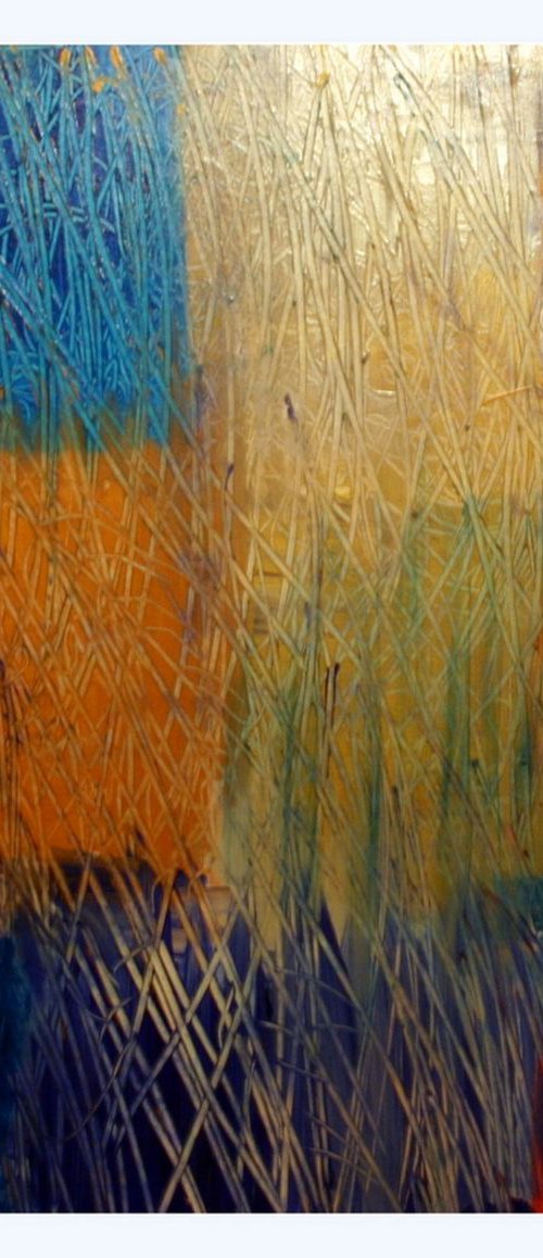 copper abstract by Linda Collins Lamb