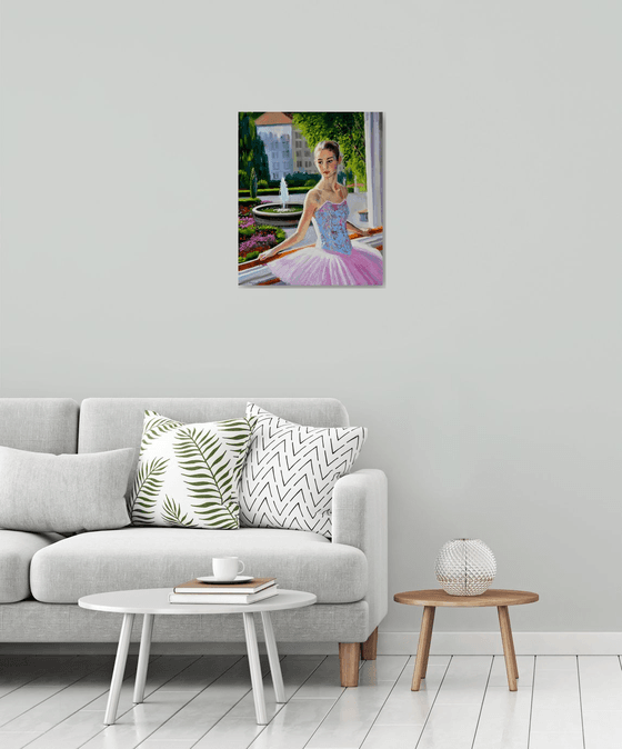 Young ballerina portrait