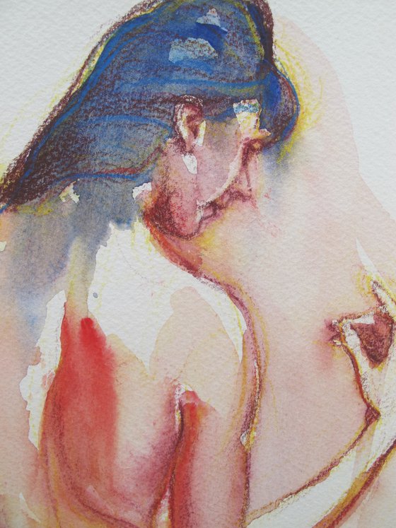 Standing female nude