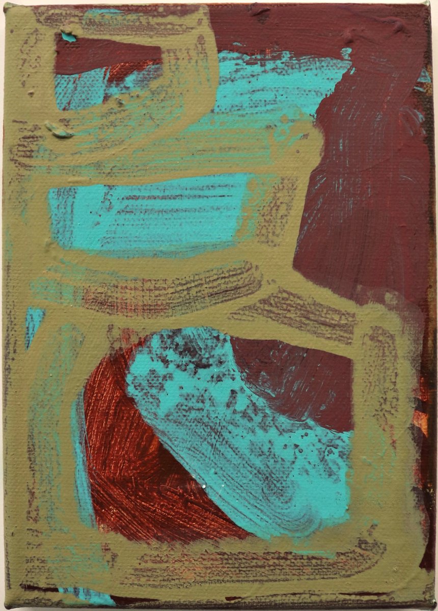 Stepping Stones (on canvas) by Coco Bluebell Morris