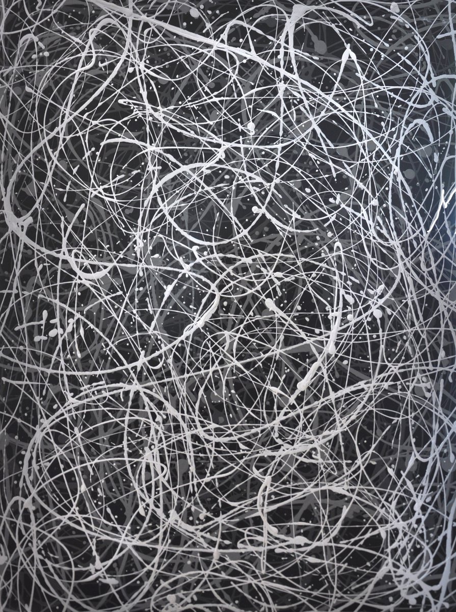 Organic Abstract Oil Painting By Mullo Art, 36 X 48", Caprice #1, Original Artwork