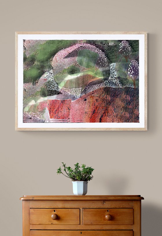 Berry Tree, Giclée Fine Art Print.