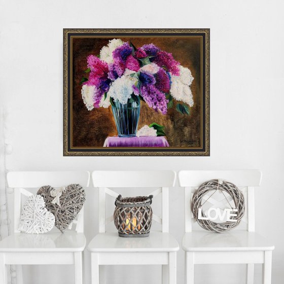 Lilac Bouquet in a Vase