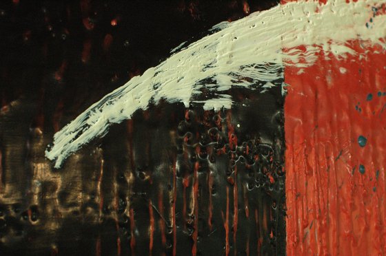 "Feather". Encaustic.