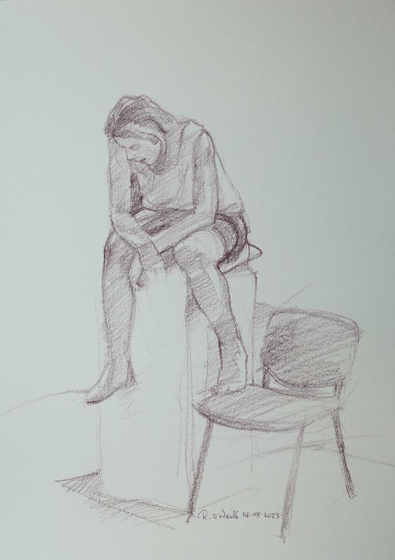 seated female