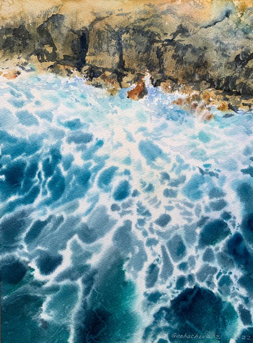 Waves and rocks #5 by Eugenia Gorbacheva