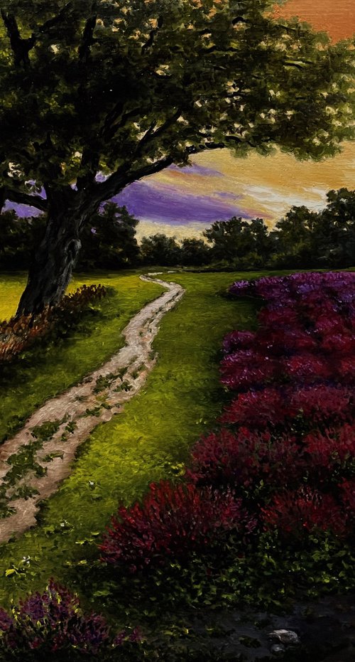 Evening lavender by Oleg Baulin
